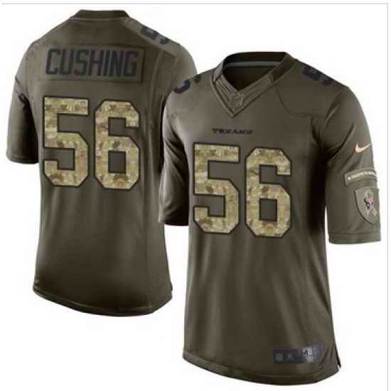 Nike Houston Texans #56 Brian Cushing Green Men 27s Stitched NFL Limited Salute to Service Jersey